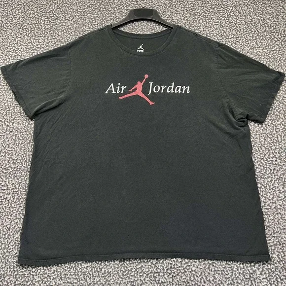 Air Jordan Shirt Men XXXL Black Jumpman Short Sleeve Crew Neck 3XL - Picture 1 of 7